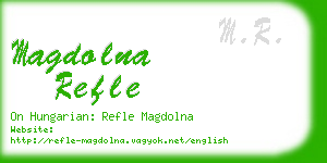 magdolna refle business card